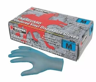 MCR Safety SensaGuard Powdered Vinyl Gloves Medium 5 Mil Case 1000 5030M • $24.97