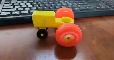 Vintage Fisher Price Little People Yellow Tractor • $5