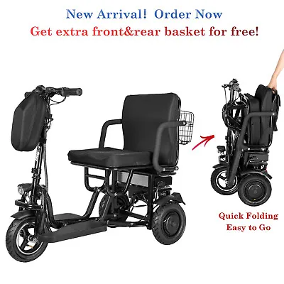 Long Lasting Travel Distance 3 Wheel Mobility Scooter W Lithium Batteryadult • $899
