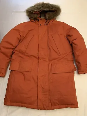 Banana Republic Snorkel Parka Puffer Jacket Mens Medium Orange 768514 New NWT • $125