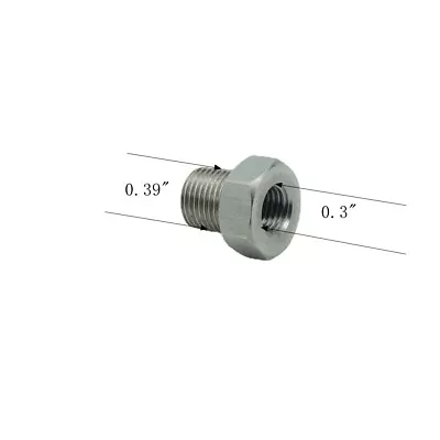 Bushing 1/16  NPT Female To 1/8  Male Stainless 304 NOS Coupler Oil Fuel Adapter • $8.99