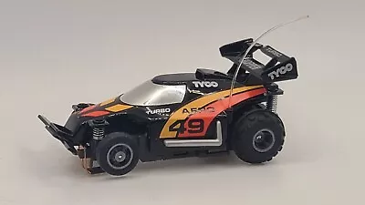 Tyco 440x2 #49 Aero Turbo Hopper Black Orange Yellow HO Slot Car • $4.25