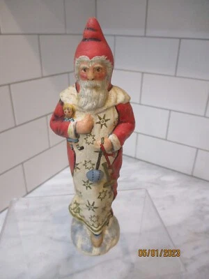 $129.99 • Buy Vtg. Vaillancourt Father Christmas With Doll Sutton MA (Dated 1991) Chalkware