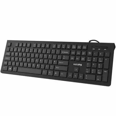USB PC WIRED KEYBOARD Slim QWERTY UK PC206A NEW • £7.99