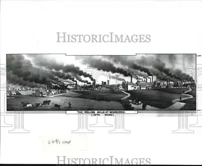 1991 Press Photo Steel Mills Of The Cleveland Rolling Mill Co. In The 1880s • $19.99