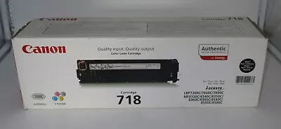 Original Canon Cartridge 718 Black Toner Cartridge 2661B002(92)AA • £46.99