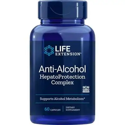 Life Extension Anti-Alcohol Hepatoprotection Complex 60 Caps • $16.50