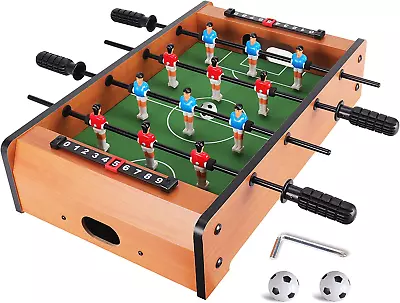 Mini Foosball Table (Upgrade) 20-Inch Foosball Table Adult Size Top Football/Soc • $55.81