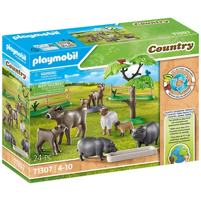 Playmobil Country Animal Enclosure Playset With Figures • £22.10