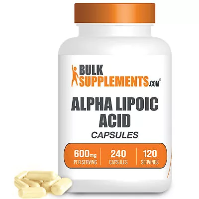 BulkSupplements ALA (Alpha Lipoic Acid) 240 Capsules - 600mg Per Serving • $22.96