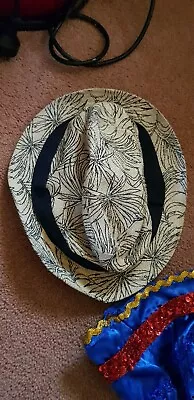 Straw Jazz Fedora Hat Trilby Cuban Sun Cap Panama Size M • $9.99