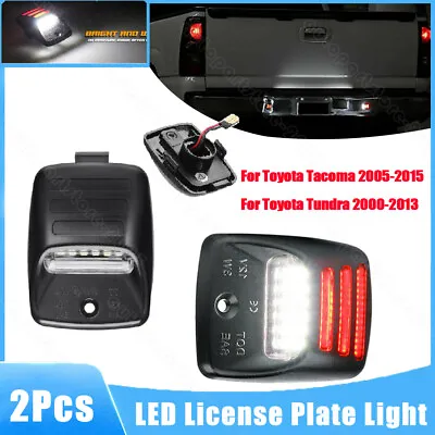 2x Rear LED Number License Plate Light Lamp For Toyota Tacoma 05-15 Tundra 00-13 • $11.90