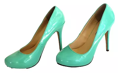 M By Michael Antonio Brand Women's High Heel Stiletto Shoes Teal Size 8 1/2 • $12.98