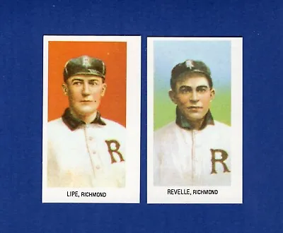 1909-1911 T206 RICHMOND COLTS Complete 2-card Team Set REPRINT C.1983 Capital LL • $1.50