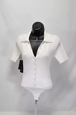 NWT Marciano Guess Aristotele Sweater Bodysuit True White Size XS • $19.99