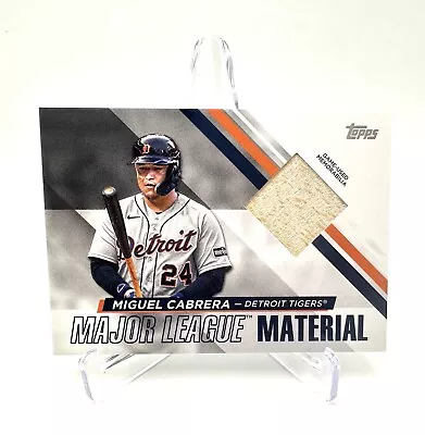 2024 Topps Series 1 Miguel Cabrera Major League Material Bat Relic Game Used • $4.95