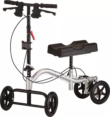 Nova TKW-12 400 Lbs Turning Knee Crutch Walker Scooter Leg Caddy Metallic Silver • $602.10