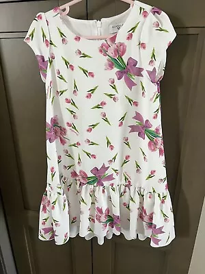Monnalisa Dress Girls 6 Spring/Easter/Tulips • $35