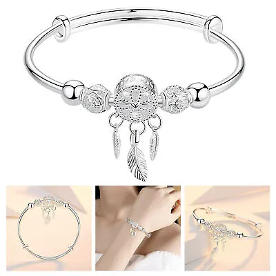 $11.56 • Buy Dream Catcher Tassel Feather Charm Bracelet &Bangle For Women Elegant Jewelry HG