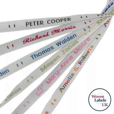 Name Labels - Woven Sew-in School Name Tags - 36 72 Or 144 Name Labels • £8.99