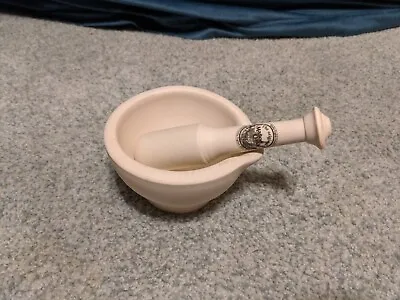 VTG Ceramic Mason Cash Mortar & Pestle Set Church Gresley England • $38.95