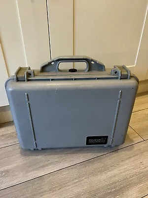 Peli 1500 Waterproof Travel Case Grey Pelican Flightcase Fits Laptop • £110