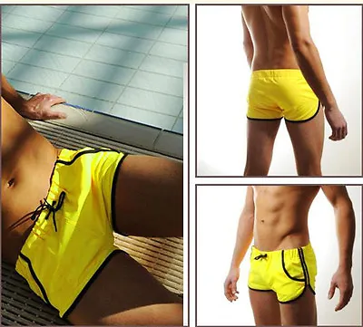 SEOBEAN Men's Swimwear Swim Trunks Boxer Brief Bikini Swimsuit Shorts Short • $13.99