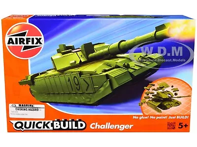 Challenger Tank Green Plastic Snap On Model Tank Kit By Airfix Quickbuild J6022 • $15.99