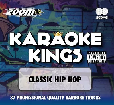 Zoom Karaoke Kings  - Classic Hip Hop - Double CD+G Set - Grime Gangsta Rap • £4.95