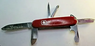 Victorinox Switzerland Stainless RostFrei 6 Multi-tool Swiss Pocket Red Knife • $14.88