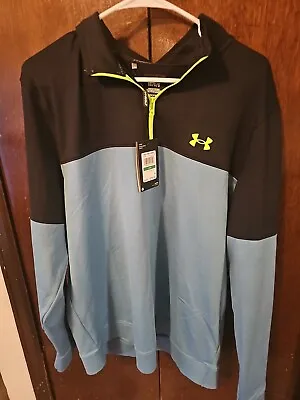 Under Armour Golf Polo Shirt Men's Large New Storm Midlayer Half Zip LS 1377398 • $49.99