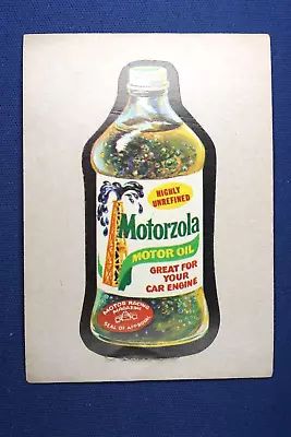 1973 Topps Series 3 - Wacky Packages -  Motorzola Motor Oil  - Authentic • $2.25