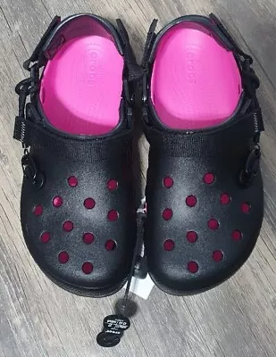 Post Malone X Crocs Duet Max Clog Ll Size M9-W11 Black/Pink • $171.99