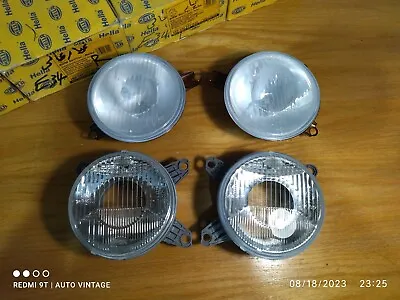 BMW E34-E32 Headlights Units . 2 Lenses Smiley Low And 2 High Beams Lights OEM • $500