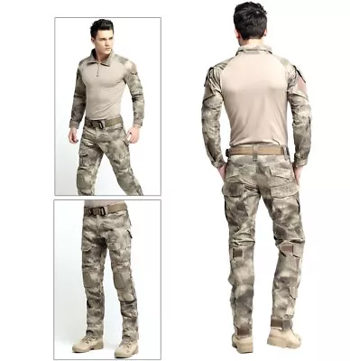 Mens Tactical Combat Shirt Pants Suit Military Army BDU Uniform SWAT Camouflage • $54.66