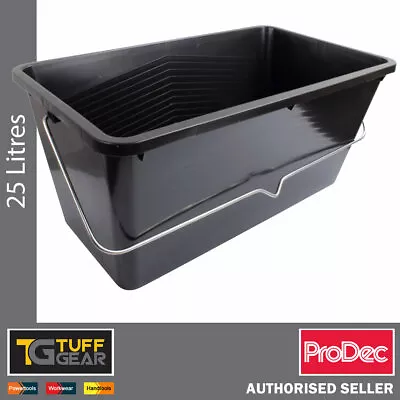 £11.99 • Buy ProDec 25 Litre Large Black Plastic Scuttle Paint Kettle With Handles Trade Spec