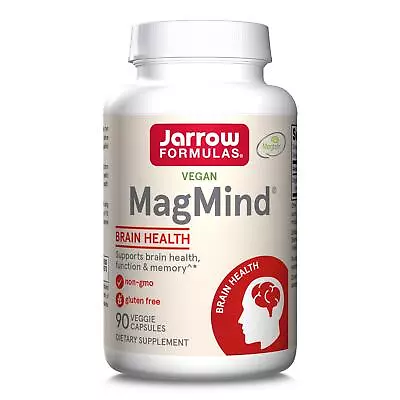 Jarrow Formulas MagMind (Magnesium L-Threonate) 90 Veggie Capsules Heart Bones • £36.17