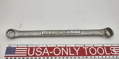 Craftsman USA -VV- Double Box Wrench 11/16  X 13/16  43927 • $12