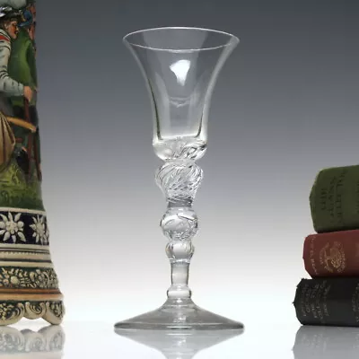 Antique 18th Century Composite Air Twist Wine Glass C1760 • £950