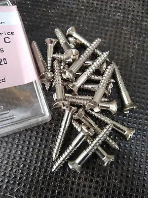 Nickel Plated CLUTCH HEAD TAMPER PROOF SECURITY SCREWS 10 X 1¼ ... Qty 20 • £4.50