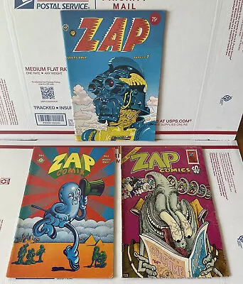 $50 • Buy Lot Of 3 Vintage ZAP Comix Books No. 4, 6 And 7