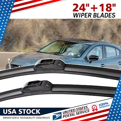 For Mazda 6 2009-2017 FRONT 24 &18  WINDSHIELD WIPER BLADE SET OEM • $12.99