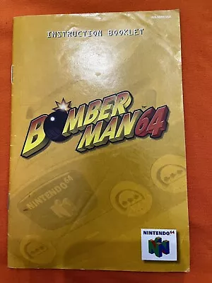 Bomberman 64 ~  Nintendo 64  ~ INSTRUCTION  BOOKLET MANUAL ONLY  ~  AUTHENTIC  • $9.99