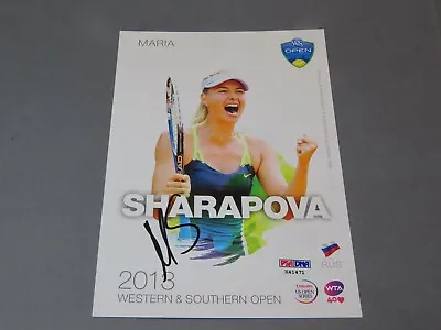 Maria Sharapova Signed 2013 W&S 5x7 Player Card Autographed PSA/DNA COA 1D • $99.99