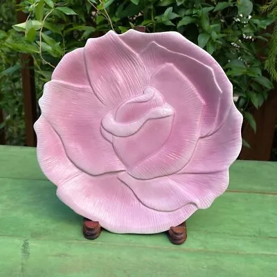 Vintage J.Willfred Rose Garden 8  Rose-shaped Plate  • $12