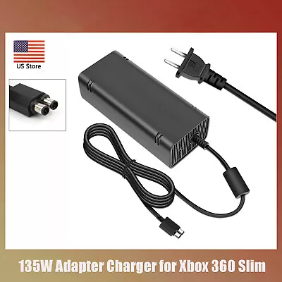 For Xbox 360 Slim Console AC Adapter Brick Charger Power Supply Replacement 1x • $17.89