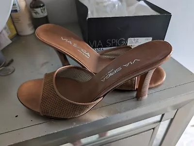 Via Spiga Tama Perf Suede Kerala Calf Italy Heels Women’s ShoesSize 8M • $22