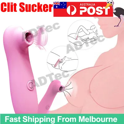 $19.95 • Buy Clitoris Sucking Vibrator Oral Tongue Sucker Pump Clit Stimulator Women Sex Toy