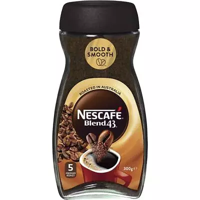 Nescafe Blend 43 Smooth Medium Roast Instant Coffee Jar 300g • $28