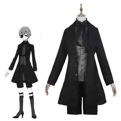 Black Butler Ciel Phantomhive Cosplay Costume Men's Halloween Cos Anime Uniform  • $54.09